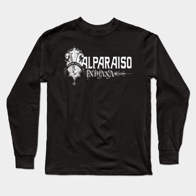 Vintage Valparaiso, IN Long Sleeve T-Shirt by DonDota